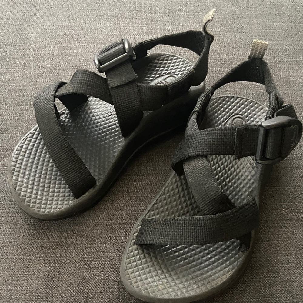 Chaco Black Adjustable Sandals